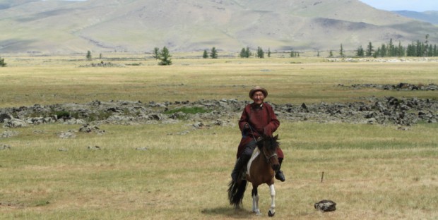 cavalier en Mongolie