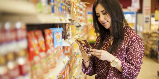 Etiquetage nutritionnel dans un supermarché