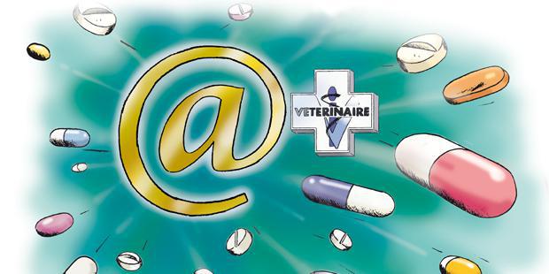 Médicaments vétérinaires projetés d'internet