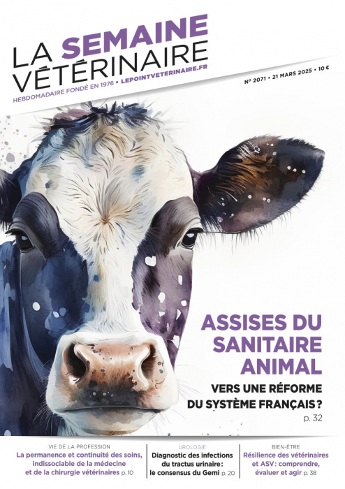 Dernière couverture de La Semaine Vétérinaire