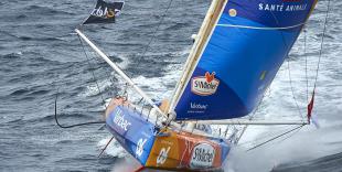 Vendée Globe Challenge 2016 2017,  Jean Pierre Dick Skipper de StMichel-Virbac  dans les vents du sud