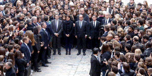 Minute de silence à la Sorbonne