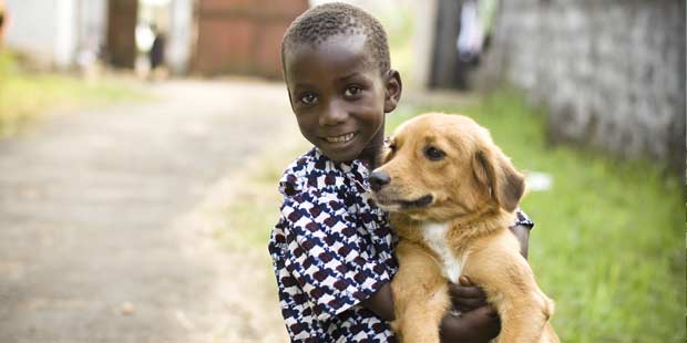 Enfant et chien